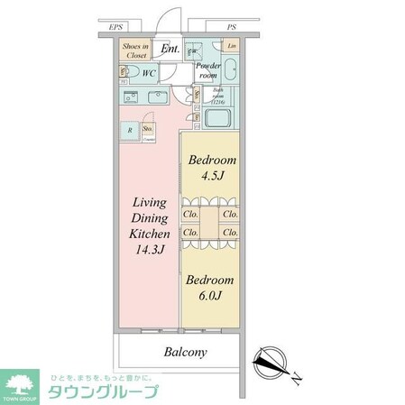 ブランシエスタ目黒中央町の物件間取画像